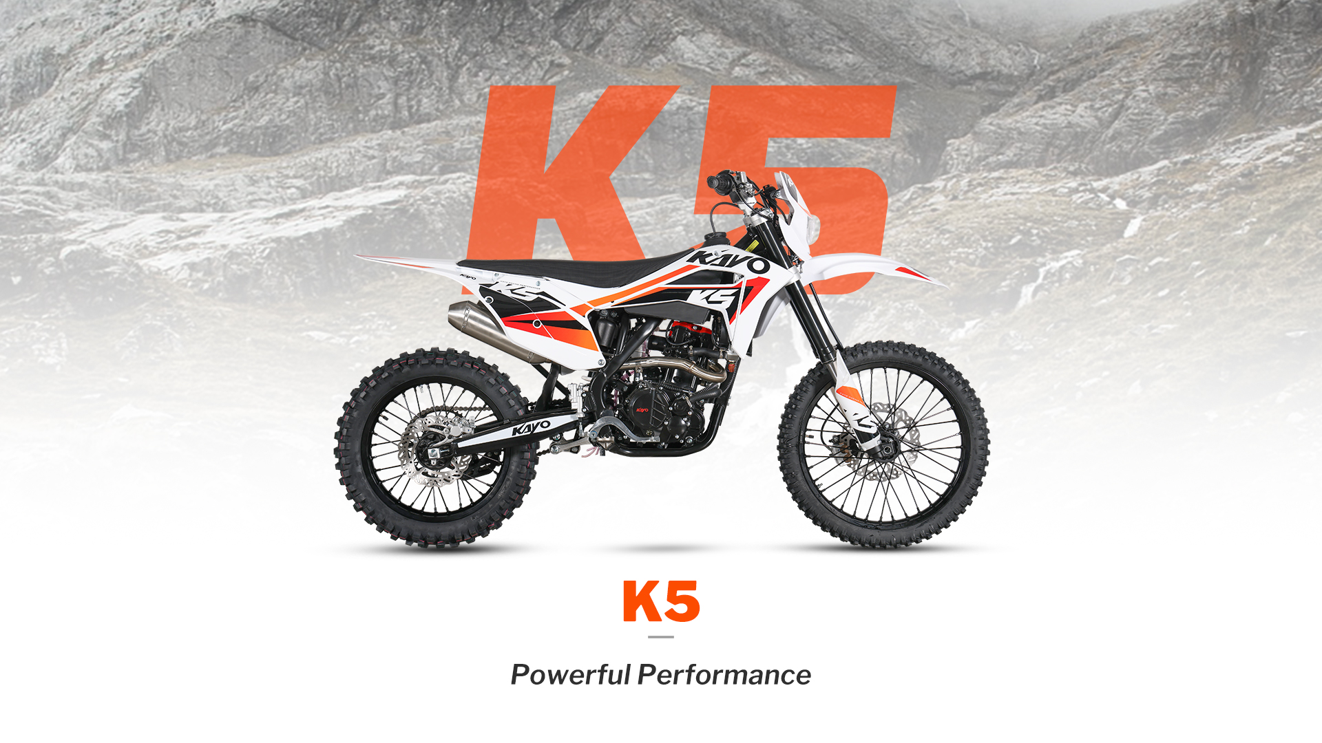 Kayo K5 280cc – Motocicletă Off-Road 4T, Răcire cu Lichid